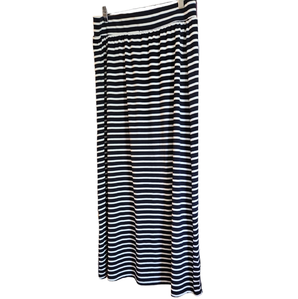 GAP maxi skirt white & blue stripes